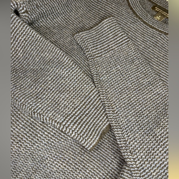 MEN’S Banana Republic Wool Blend Crew-Neck Sweater in Black & Navy, Size Small - Picture 11 of 14